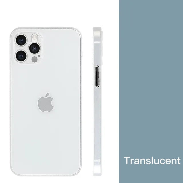 New 0.2MM Ultra Thin Matte PP Case For iphone 11 12 13 14 15 Pro X Xr Xs Max 13 mini 7 8 Plus SE 2020 Clear Hard PC Cover Cases